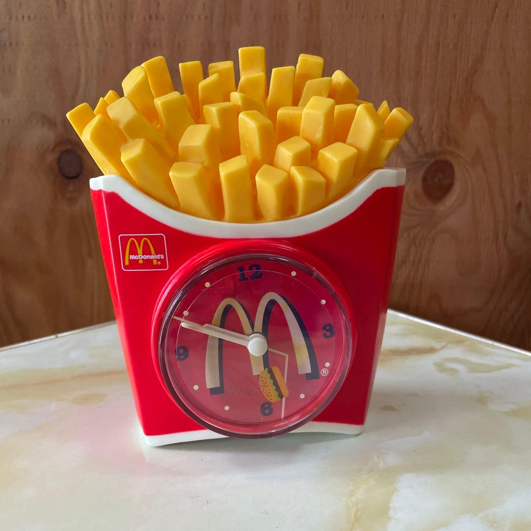 ヴィンテージ　マクドナルド　ポテトクロック　置き時計　1998