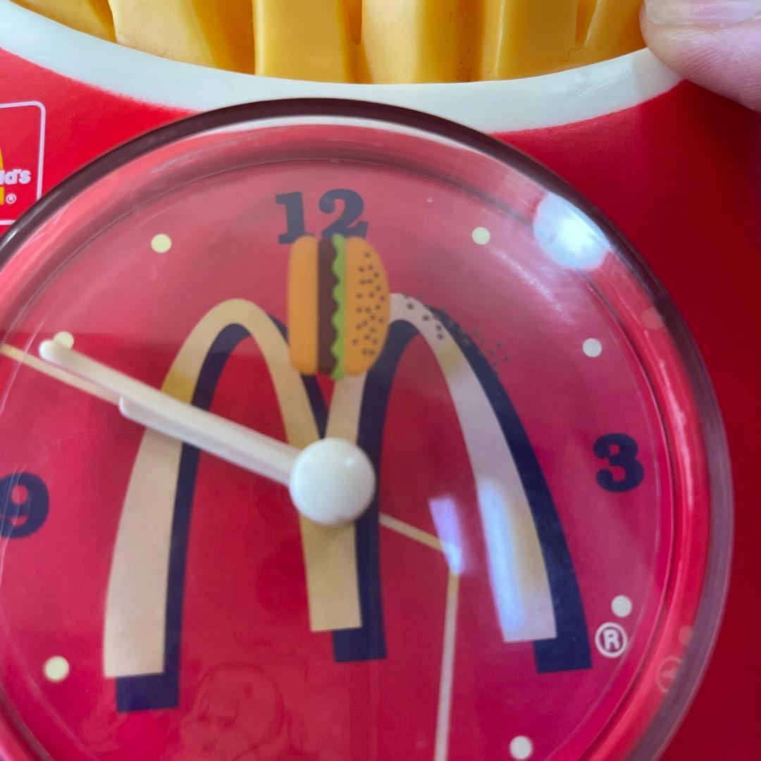 ヴィンテージ　マクドナルド　ポテトクロック　置き時計　1998