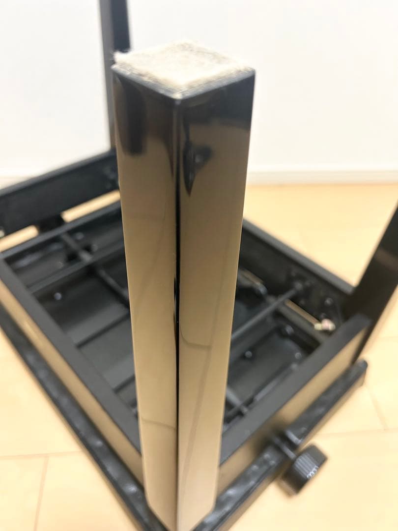 YAMAHA ピアノ椅子　黒　両ハンドル式　高さ調整可　アップライトピアノ