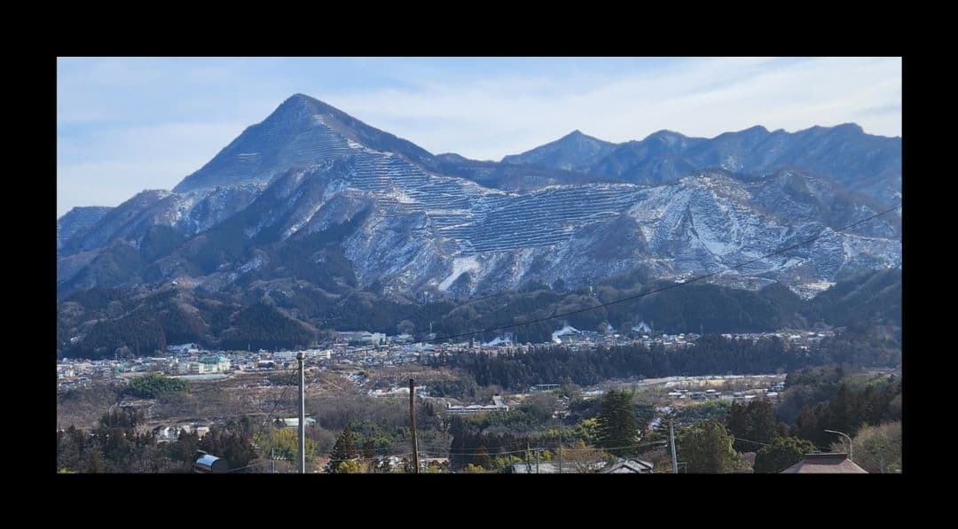 埼玉県　秩父盆地のシンボル　武甲山のアンティーク写真　貴重な写真