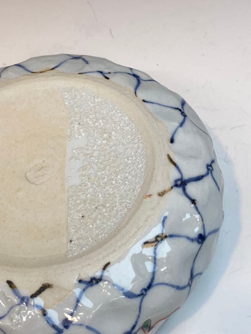 須田青華 作 天啓赤絵風魚網文小鉢 共箱 茶道具 懐石料理 日本料理