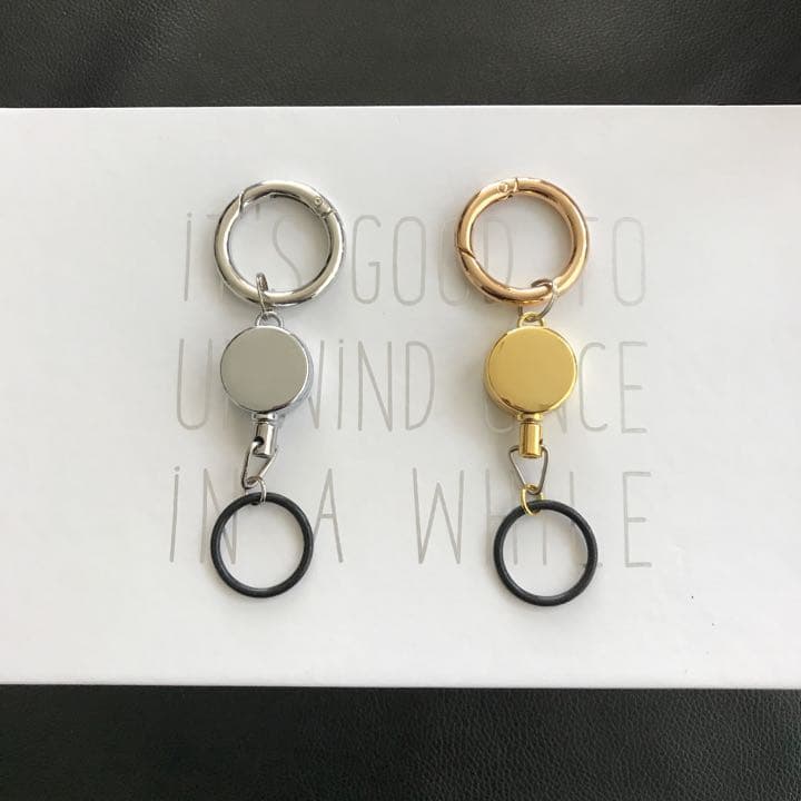 ★オーダー専用★携帯ハンドウォッシュ用　タッセル付きリールキーホルダー★