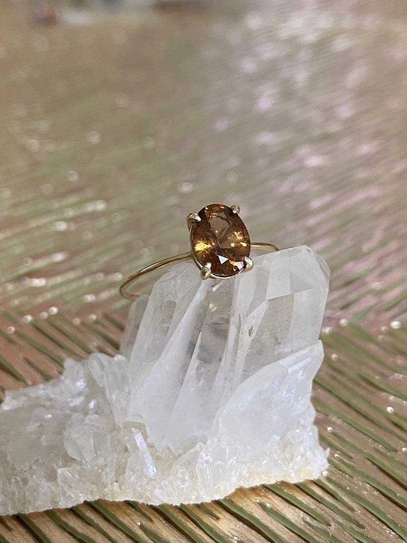 最安値　13号　8×6ミリ　エンスタタイト　ハイパーシーン　リング　k10