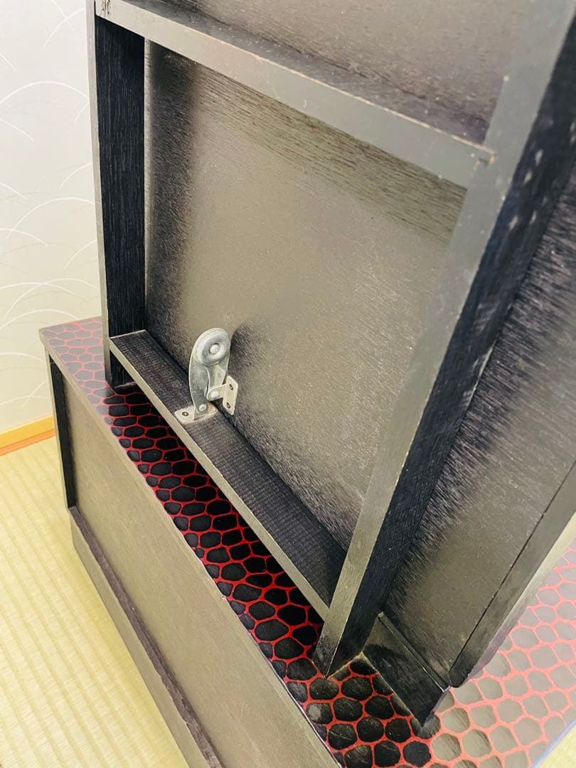 鎌倉彫 鏡台 一面鏡 アンティーク風 和家具 高級 ドレッサー 送料無料
