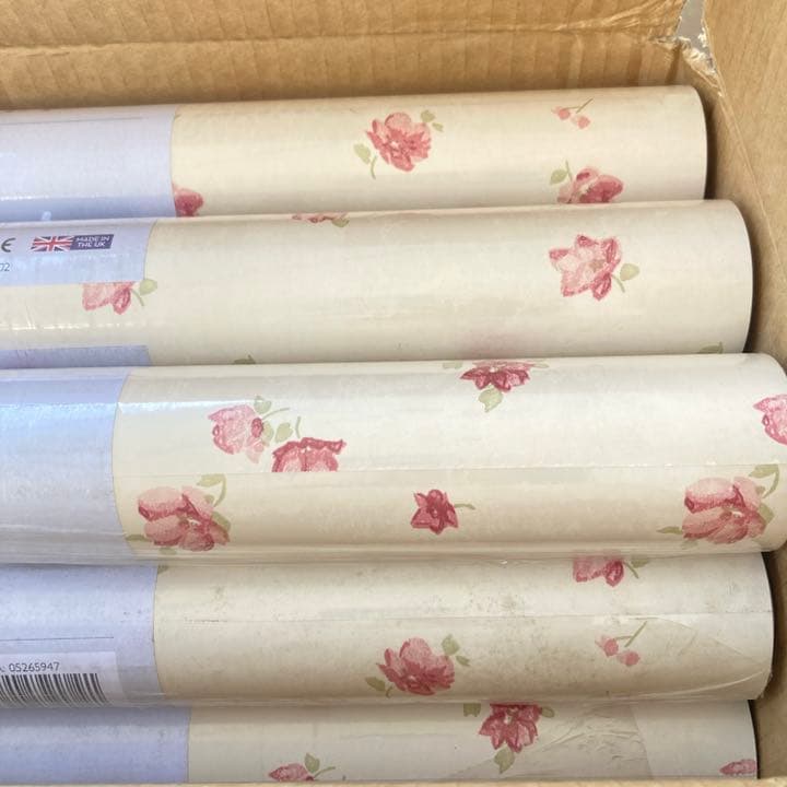 ローラアシュレイ UK製壁紙　アブヴィル/ピンク　新品1本から