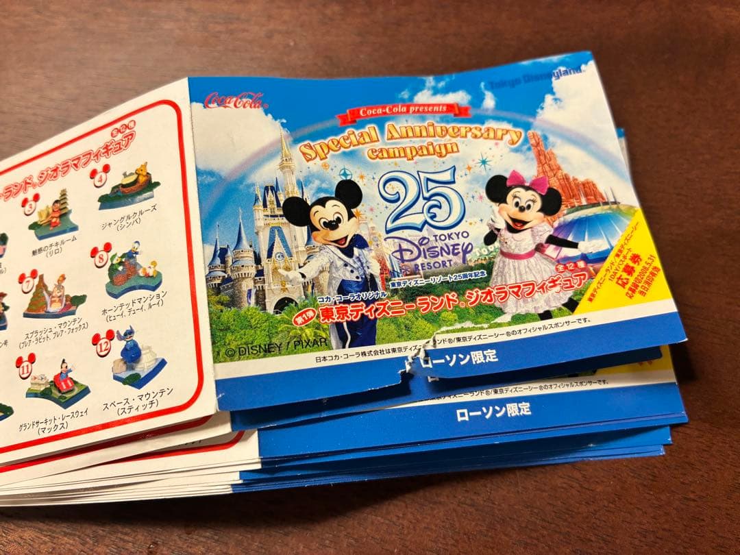 東京ディズニーランド25周年ジオラマフィギュア24種 コンプセット（開封済）
