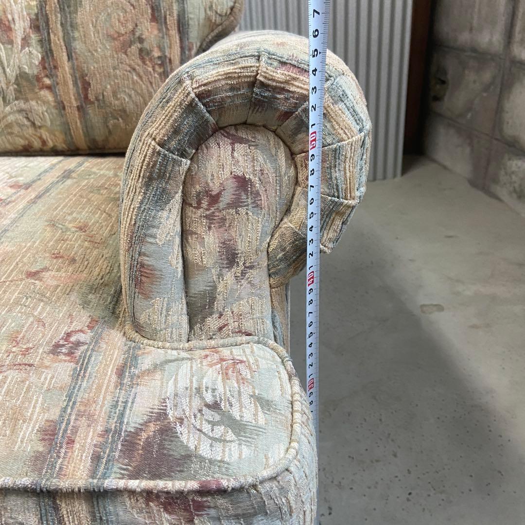 マルニ木工 ⭐️3人掛けソファ 花柄 ストライプ ヴィンテージ maruni