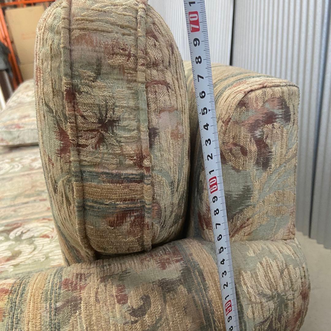 マルニ木工 ⭐️3人掛けソファ 花柄 ストライプ ヴィンテージ maruni