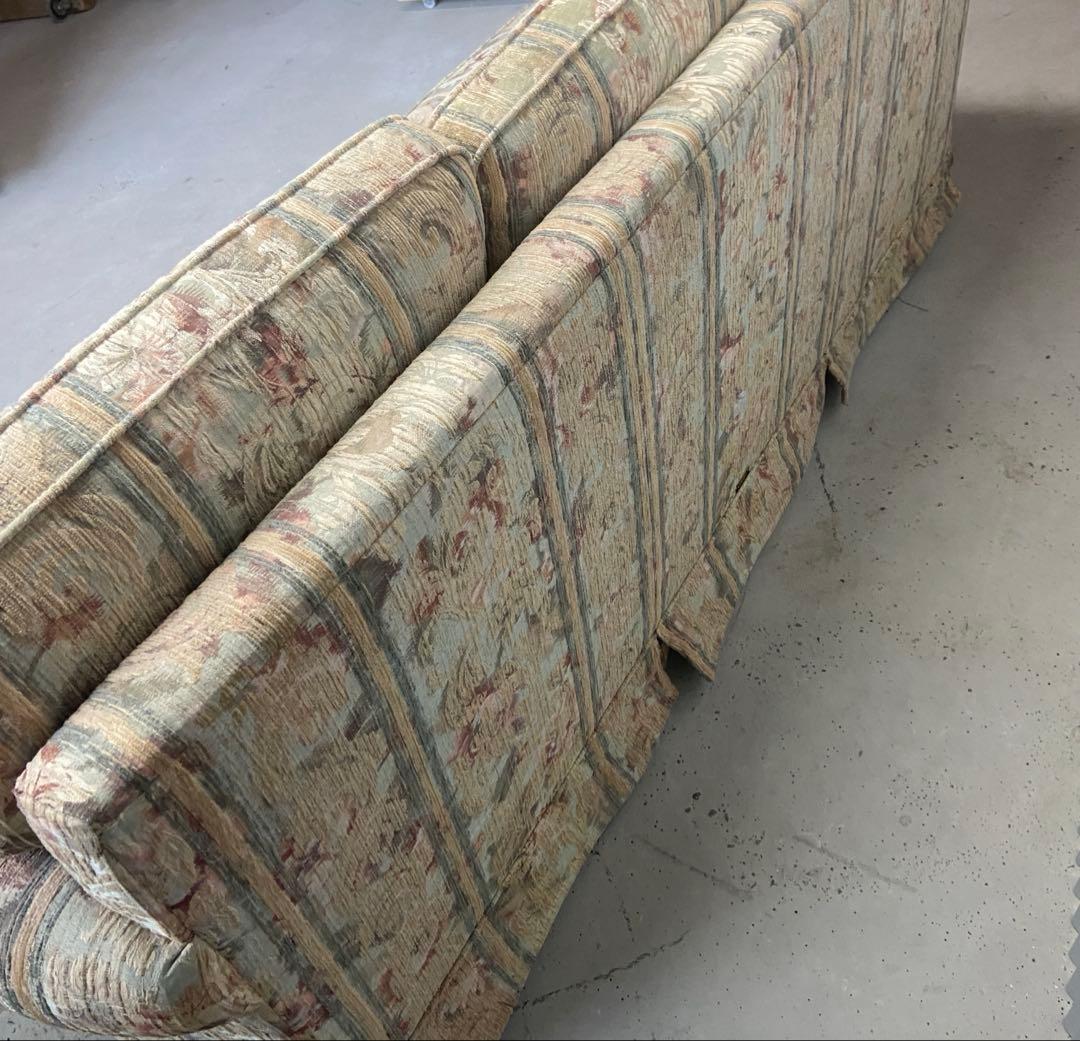 マルニ木工 ⭐️3人掛けソファ 花柄 ストライプ ヴィンテージ maruni