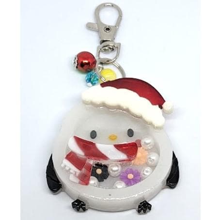ハンドメイド　しまえながシェイカーキーホルダー　クリスマス　シャカシャカ