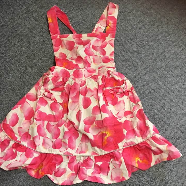 1度着用完売rady花びらピンク色エプロン花柄武藤静香Fレディ