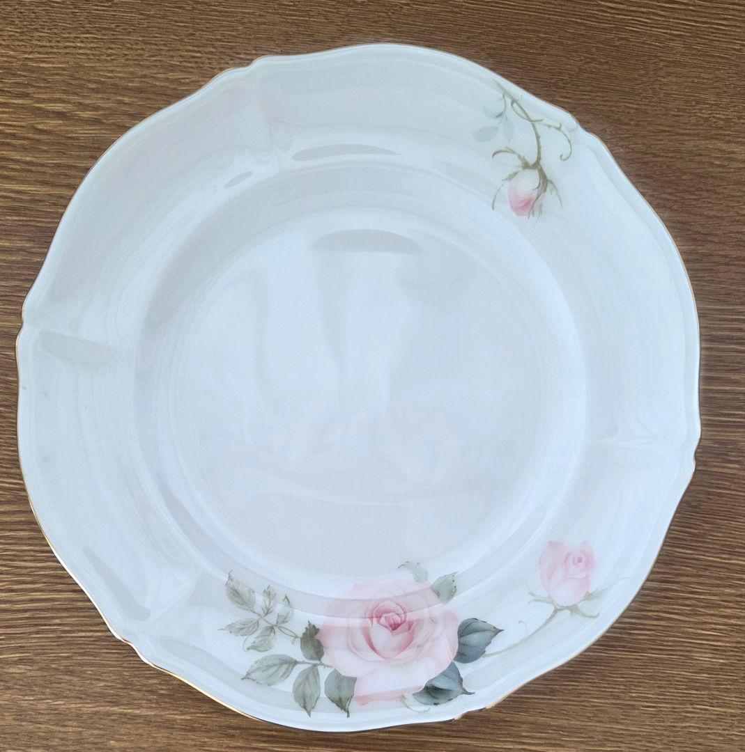 大倉陶園フェアリーローズ バラ柄 プレートケーキ皿20㌢