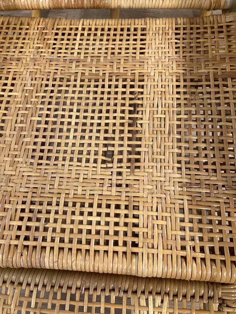 ラタン　リクライニングチェア　ジャンク品