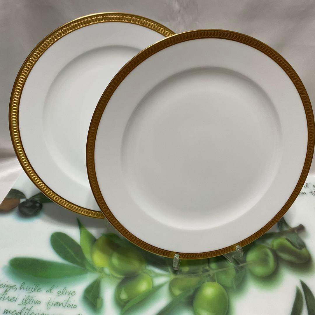 美品　大倉陶園　金色縁取り　プレート　皿2組