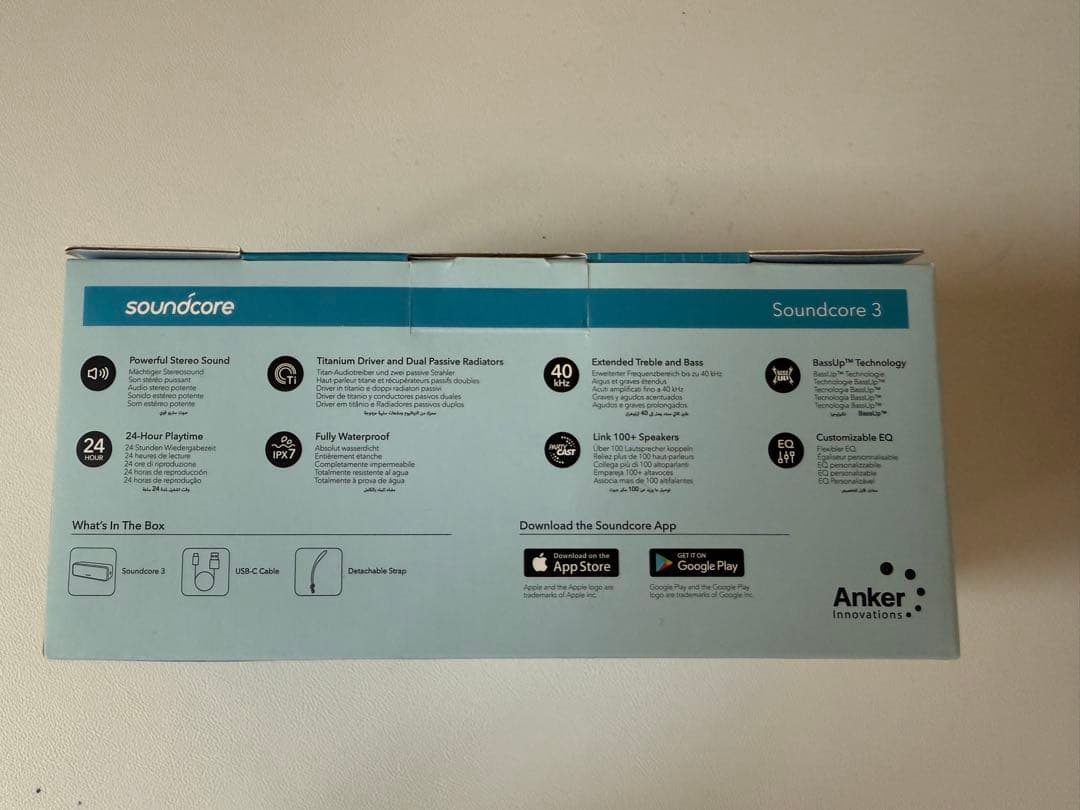 【Anker】Soundcore 3 Bluetooth スピーカー/ IPX7