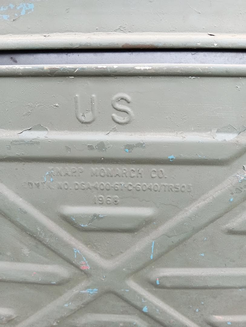米軍 実物 1968年製 アルミ製 フードコンテナ