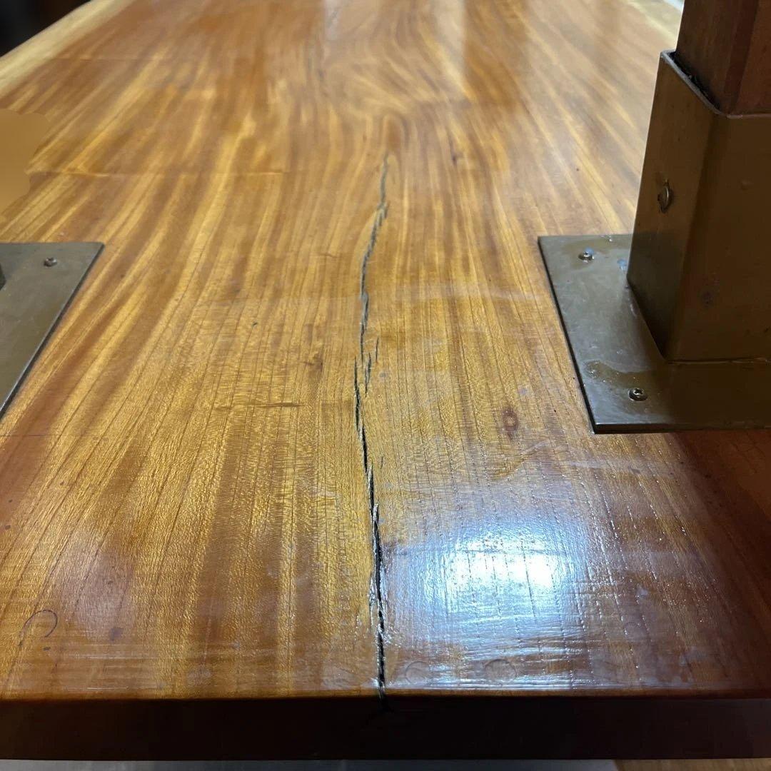 一枚板 無垢 天然木 耳付き 座卓 ローテーブル