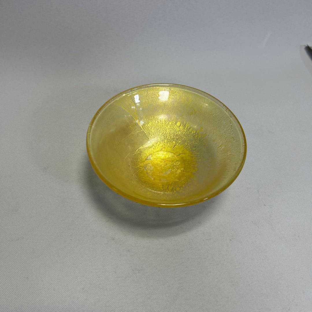 純金箔のガラスボウル