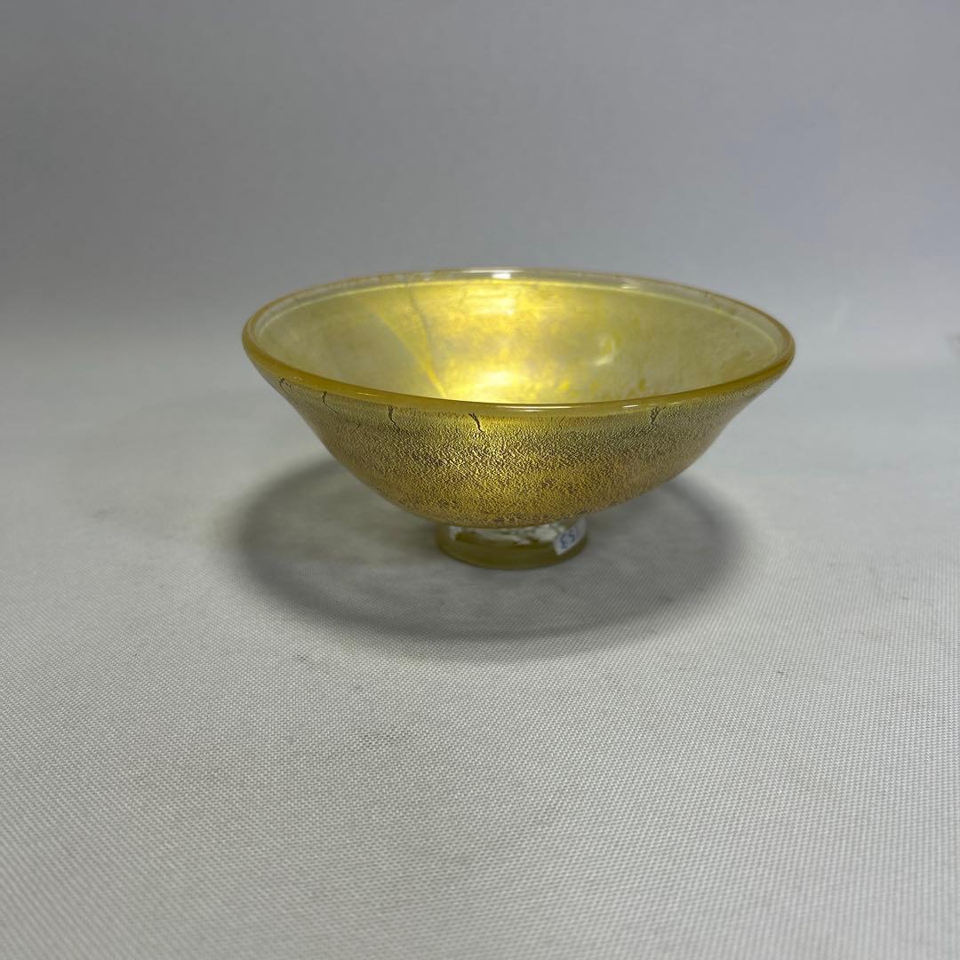 純金箔のガラスボウル