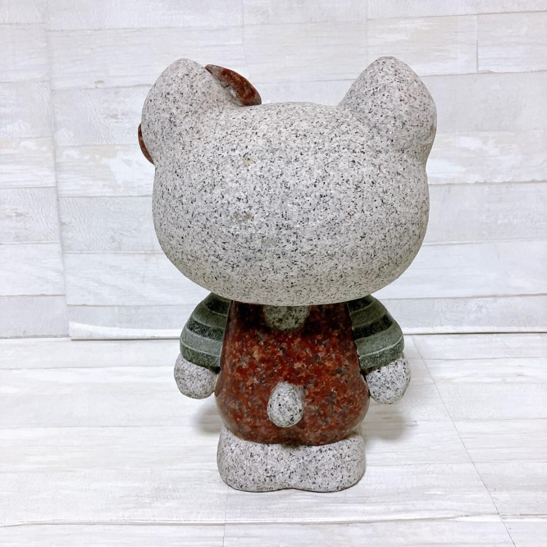 ハローキティ キティーちゃん 石像 御影石 置物 全長約27cm 猫 希少 レア