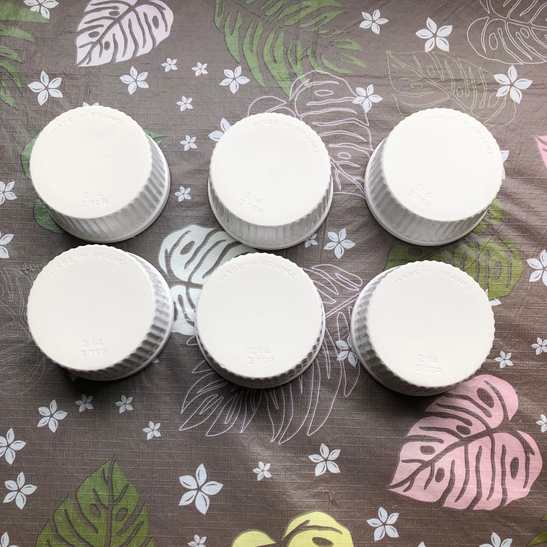 フランス製白い小鉢6個　REVOL