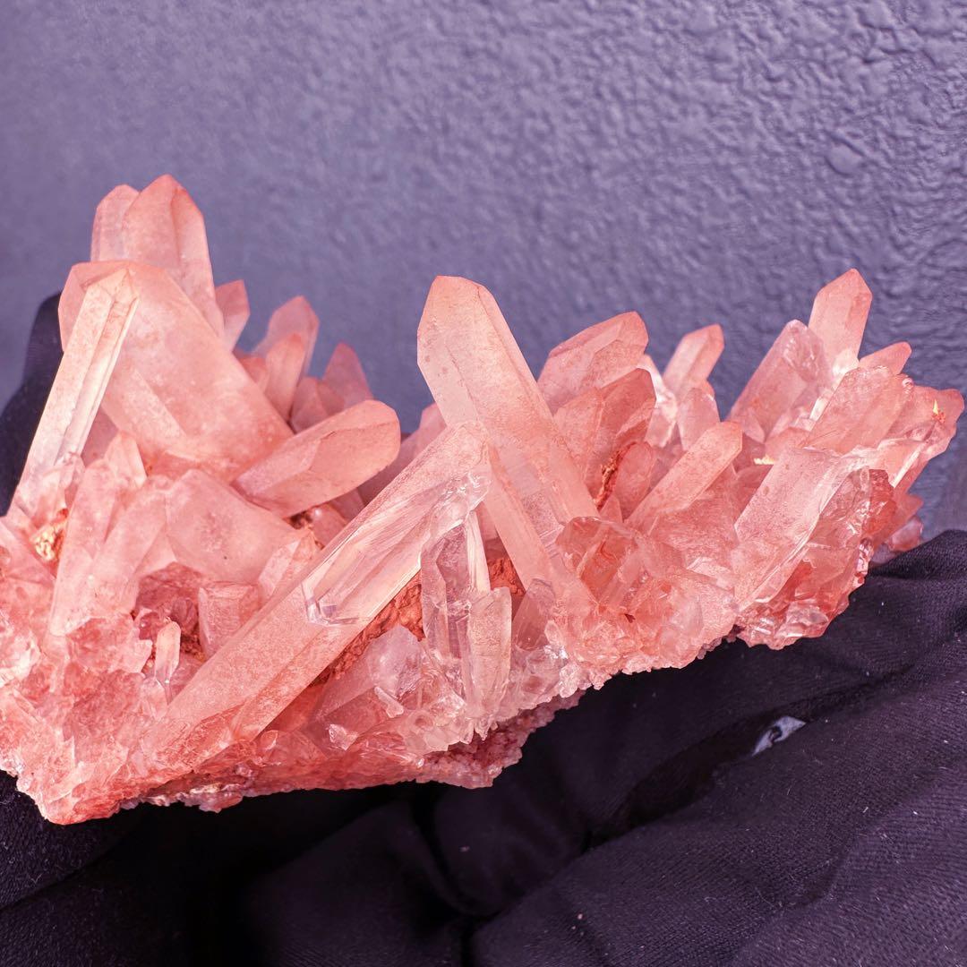 爆レア❗️浄化❗️超綺麗♡超強いパワー ピンク ヒマラヤ クラスター天然石A1614