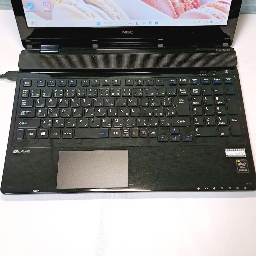 J103 設定済 i3/1000GB NECノートパソコン Windows11