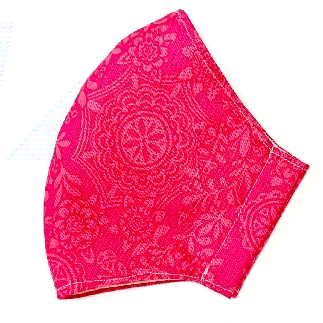 No. 581  オーダーマスク　ハンドメイド　ピンク　おまとめ割