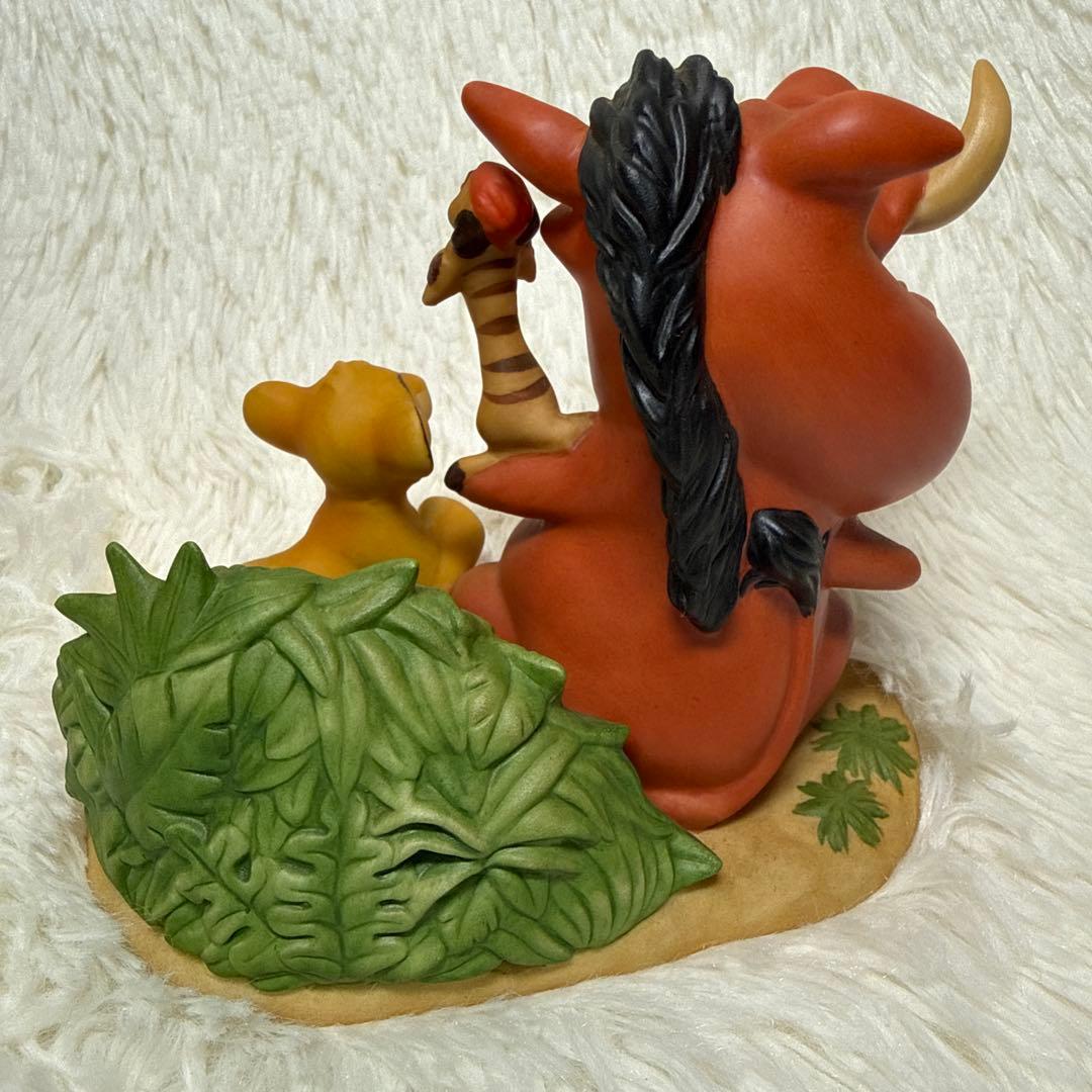 ディズニー　ライオンキング　シンバ　ティモン　プンバァ　陶器製