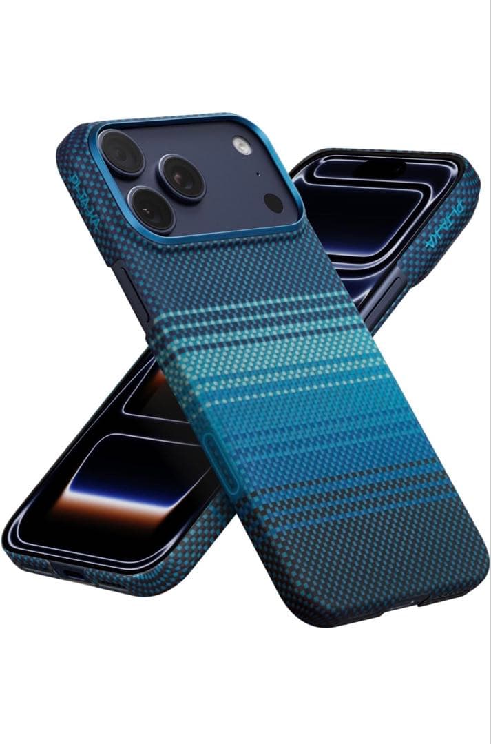 PITAKA &Foenor ストライプデザイン iPhone17promax用