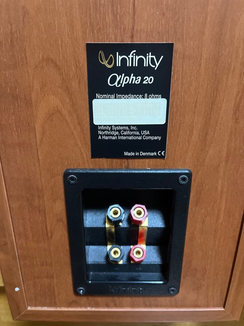 Infinity alpha20 スピーカー