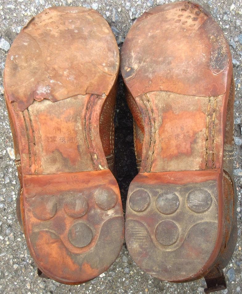 日本軍 陸軍下士官兵用 編上靴 陸軍被服廠ゴムソール型