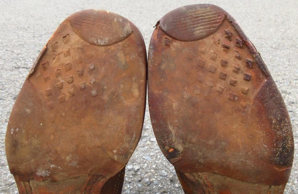 日本軍 陸軍下士官兵用 編上靴 陸軍被服廠ゴムソール型