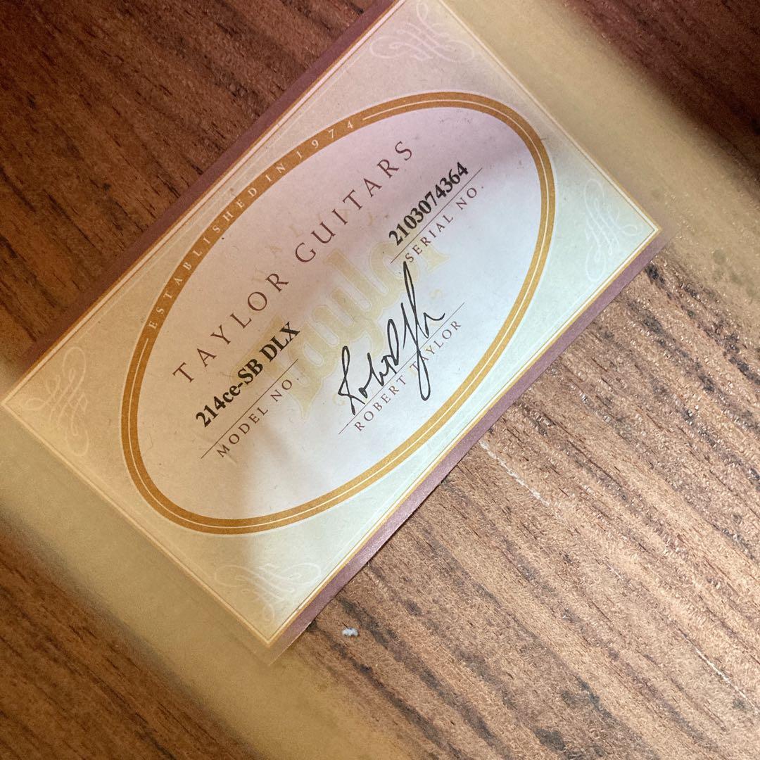 Taylor テイラー　214ce-SB DLX エレアコ　ハードケース付き
