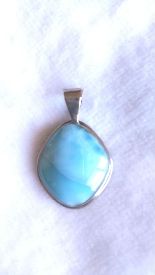 ラリマー925シルバーセット（ペンダント・ピアス）ブルー