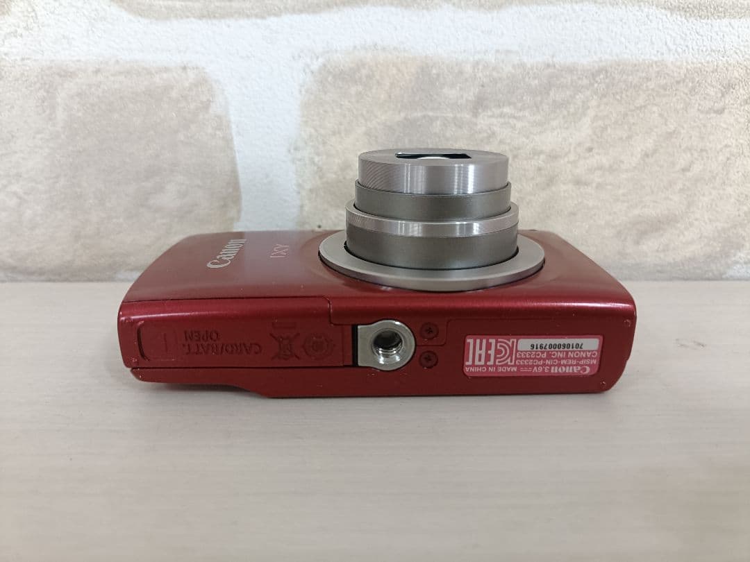 【美品♪】Canon IXY 200レッド デジタルカメラ 本体