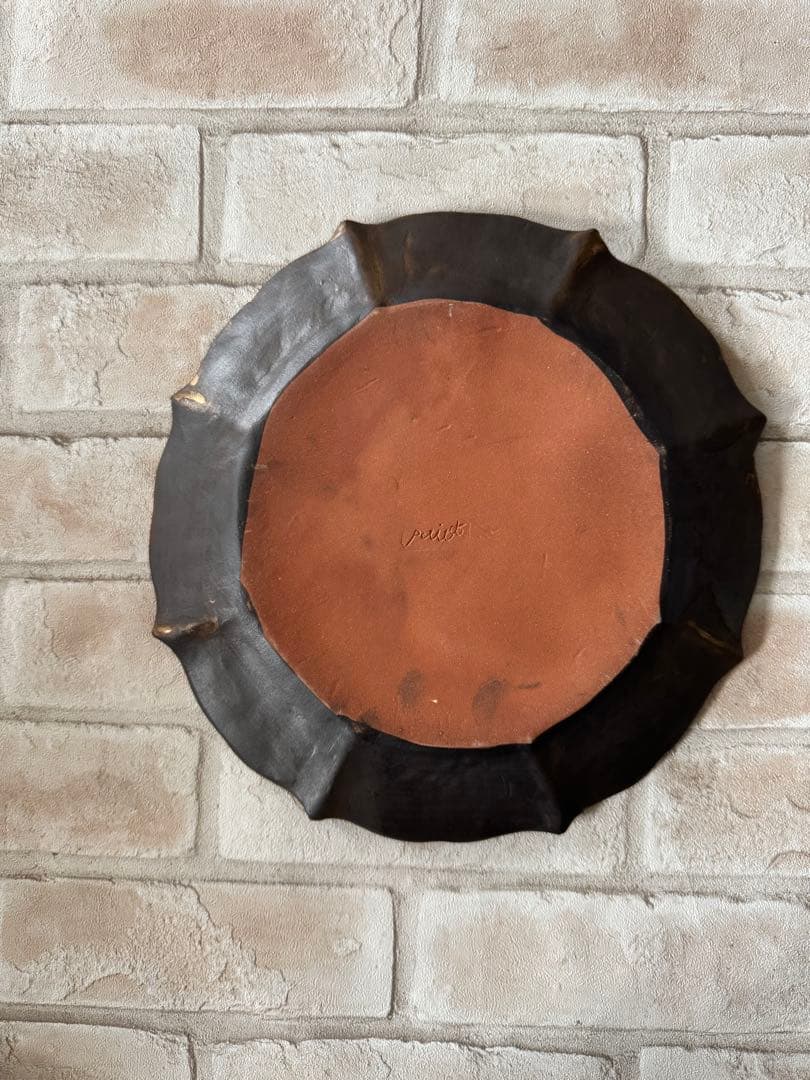 中村かおり ローズマリー丸皿(ブロンズ) ２枚セット