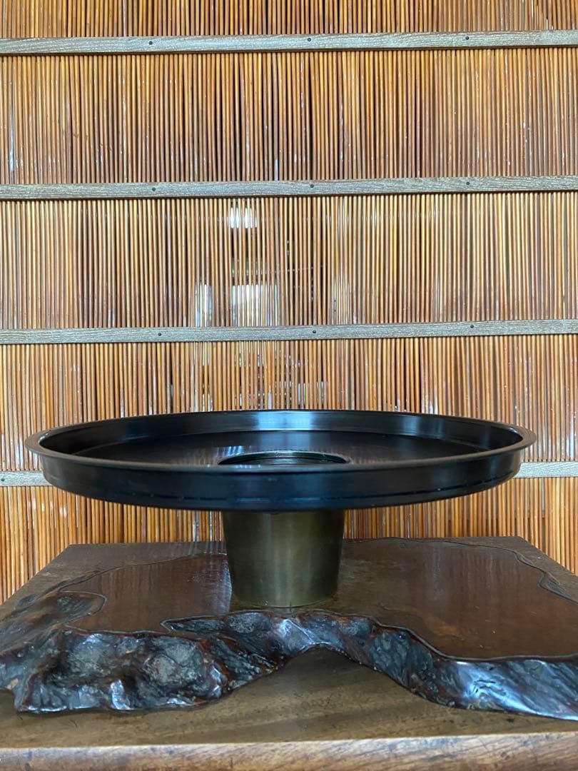 池坊　草月　銅製　唐銅　花器