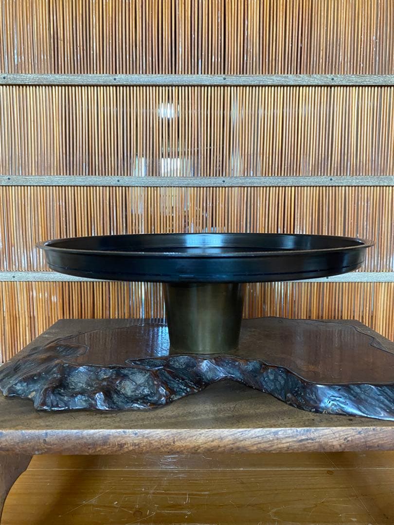 池坊　草月　銅製　唐銅　花器