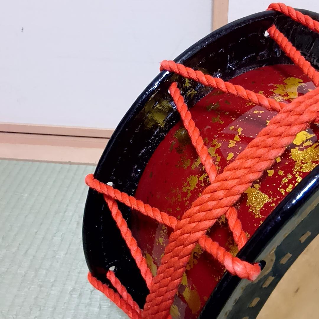 【月末特価】締太鼓　セット　和太鼓　和楽器　民謡　お祭り　舞台　台座・ケース付属