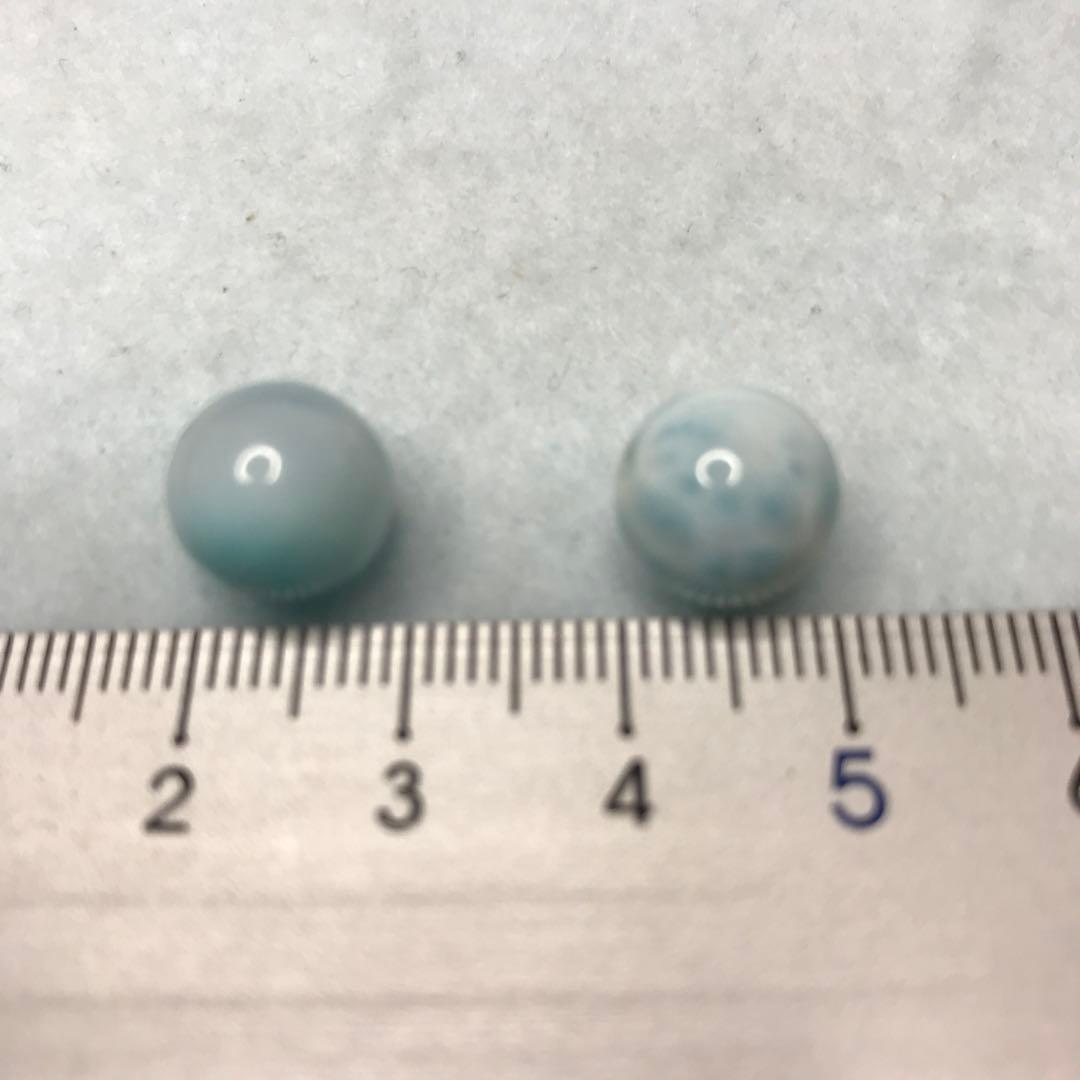超激レア珍品‼︎ 小盧至純　白金銭鈎天珠　10mm　SAクラス ラリマー2個付き