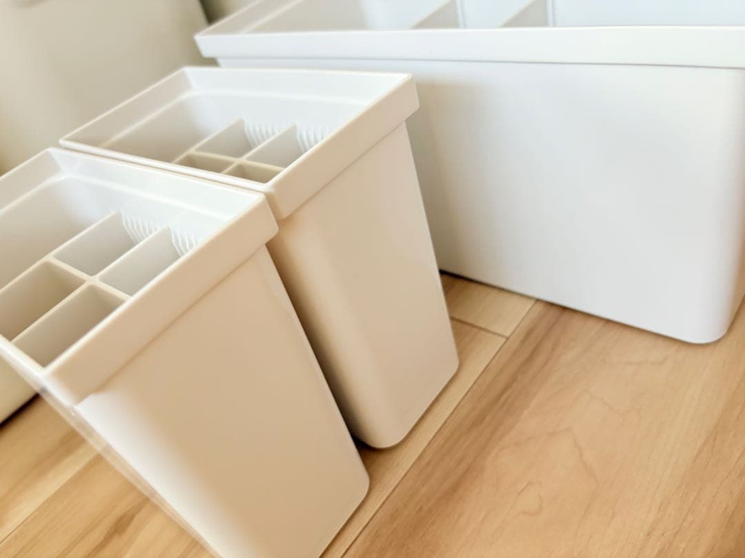 無印良品★ トトノ★やわらかポリエチレンケース　ハーフ大　キッチンツールスタンド