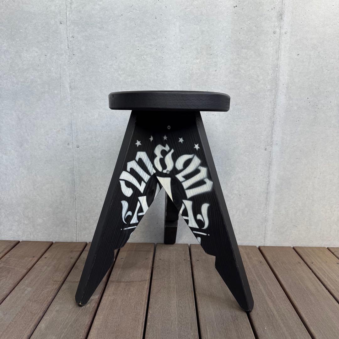 M&M カスタムパフォーマンス 木製スツール 椅子 チェア