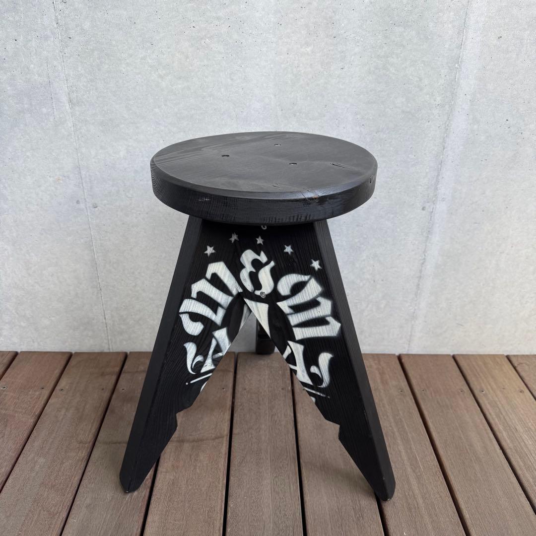 M&M カスタムパフォーマンス 木製スツール 椅子 チェア