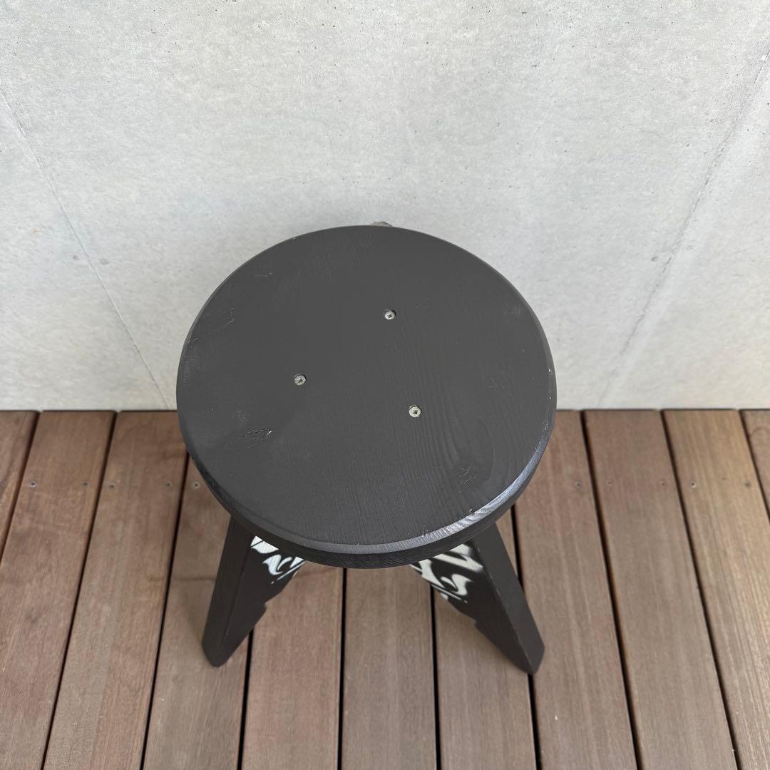 M&M カスタムパフォーマンス 木製スツール 椅子 チェア