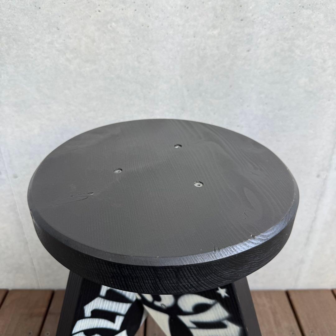 M&M カスタムパフォーマンス 木製スツール 椅子 チェア