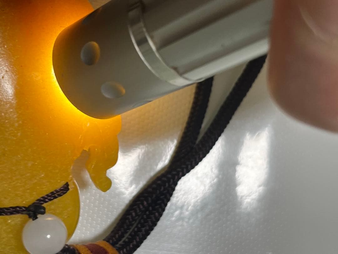 翡翠 寿老人像 手持ち品ペンダント 約9cm