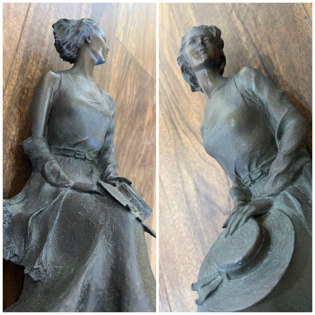 大道寺 光弘 作「風はこぶ夢/風運ぶ夢」 ブロンズ像 高さ:約36cm