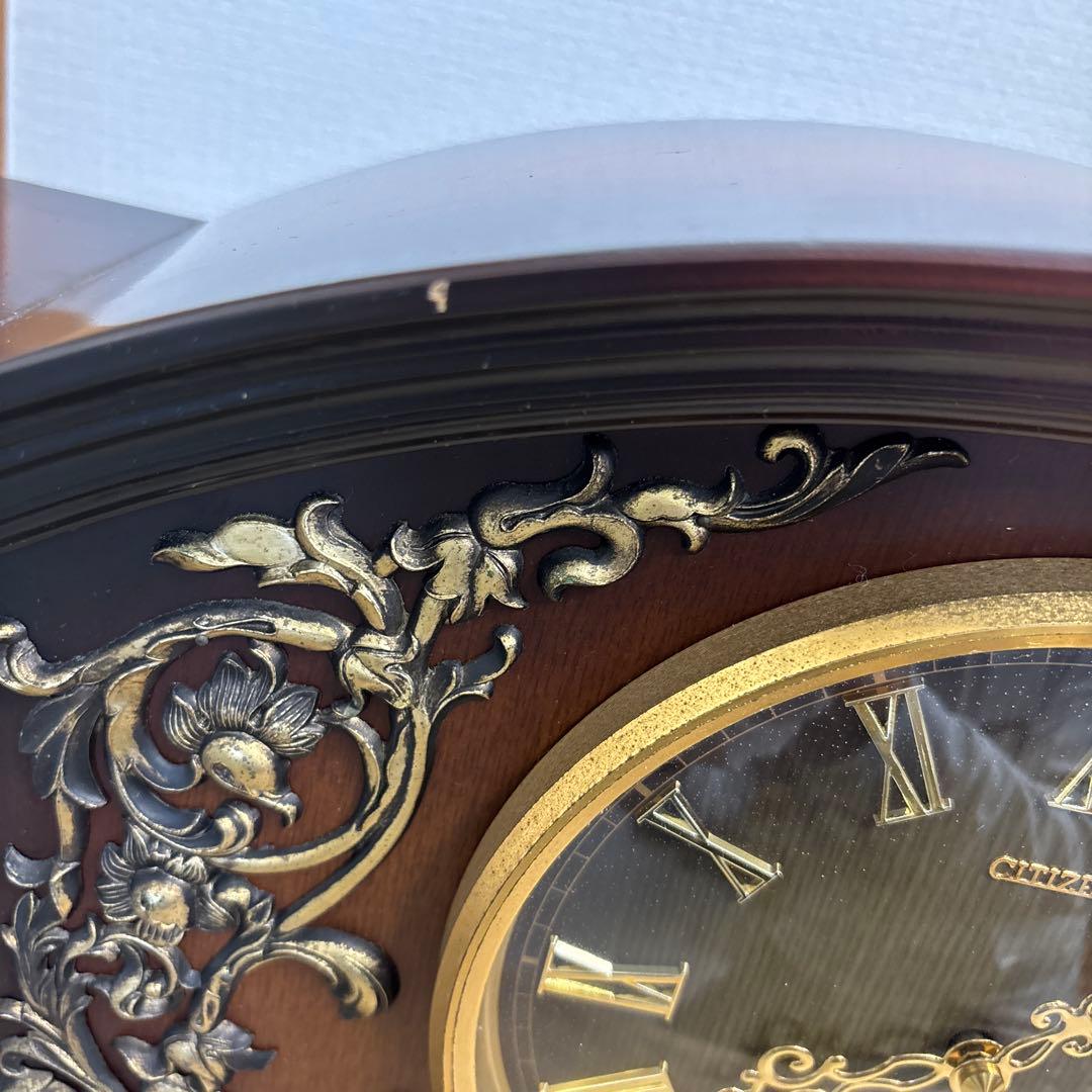 【CITIZEN/シチズン】木製枠　アンティーク　置き時計　レトロ