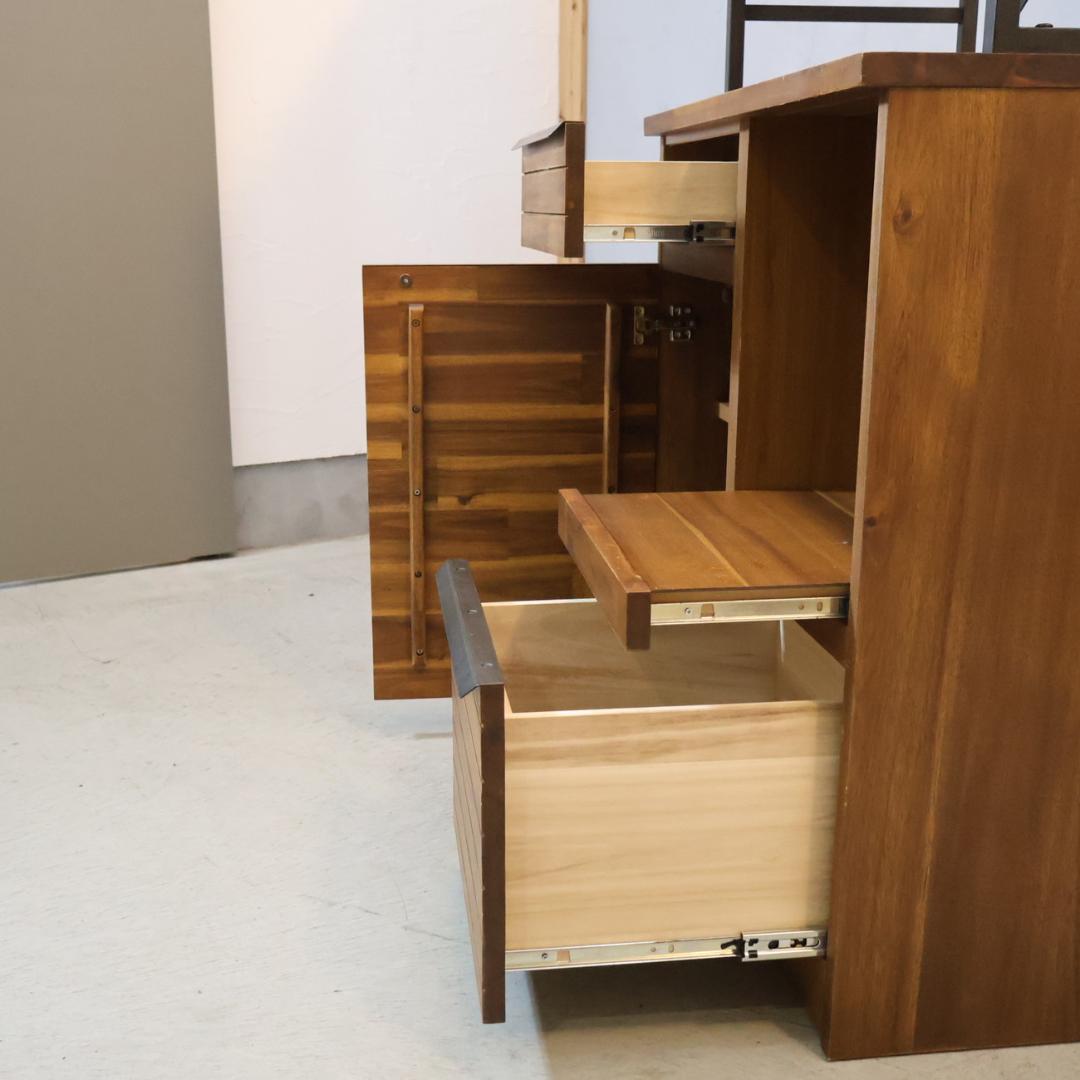 unico ウニコ スウェラ キッチンボード カップボード 食器棚 アカシア材